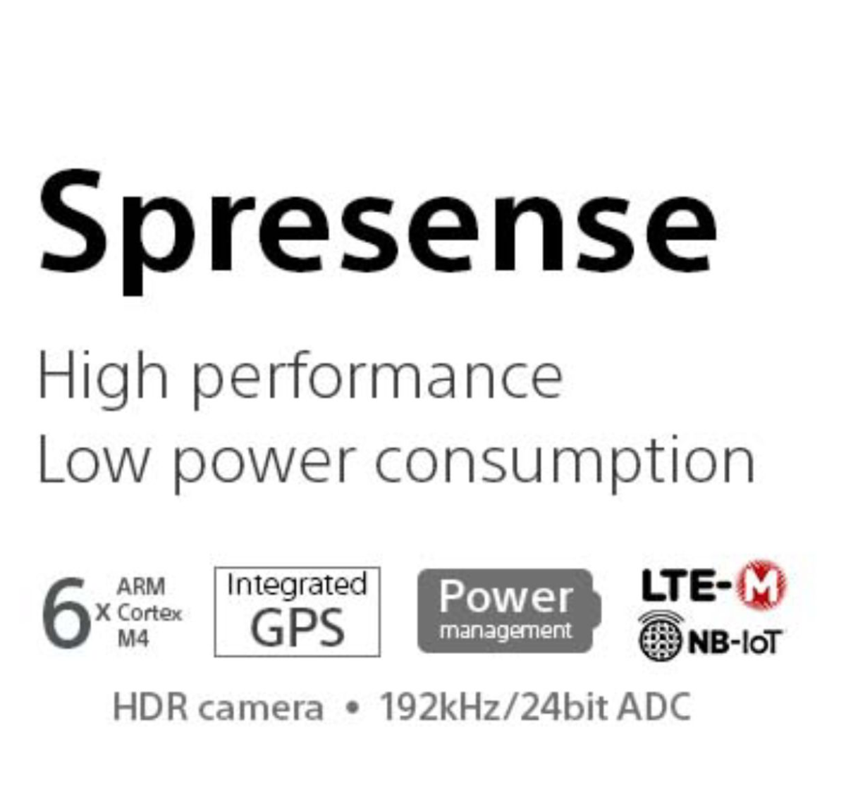 Image presenting Spresense key features