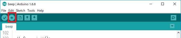 arduino audio examples beep2