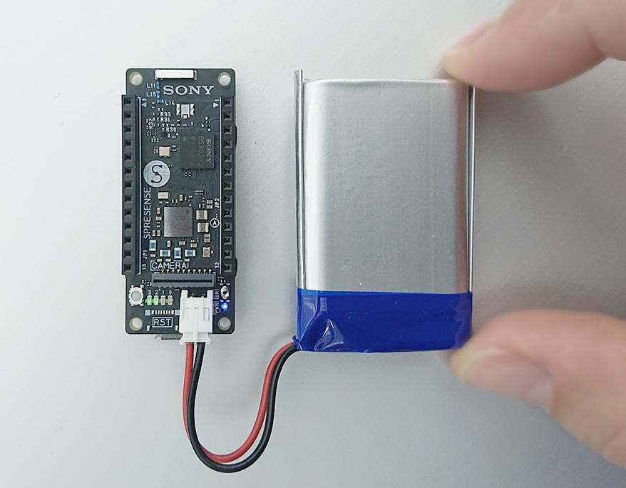 lowpower spresense battery