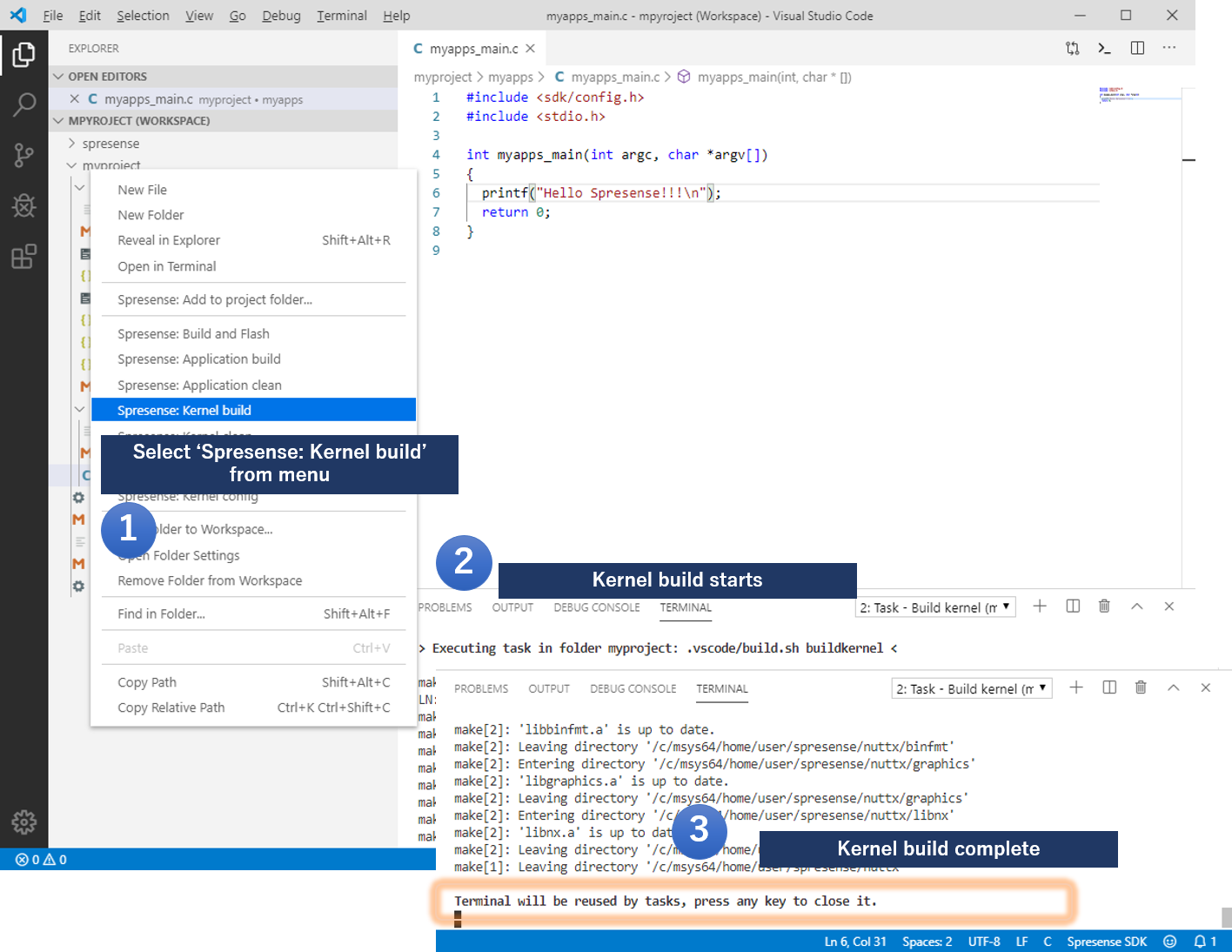 vscode build kernel en