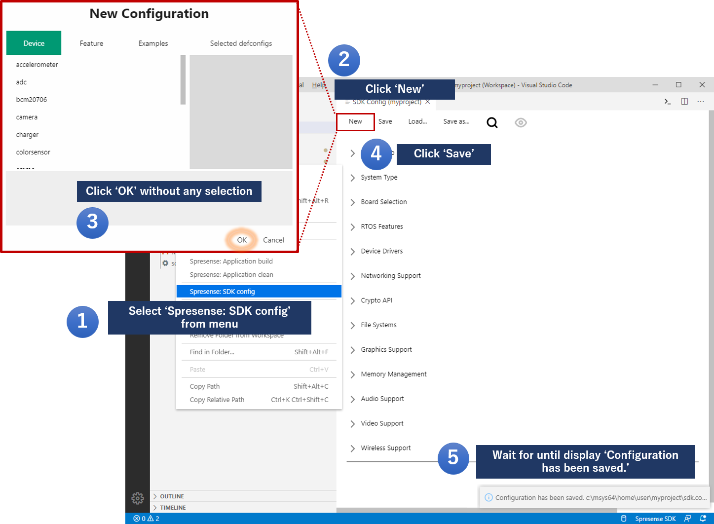 vscode sdk config en